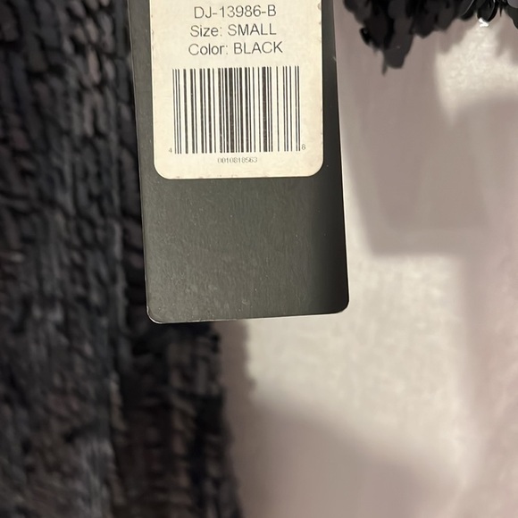 Akira black sequin lined cocktail dress with low back. Size S - Picture 5 of 7